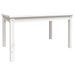 Table de jardin blanc 82,5x50,5x45 cm bois massif de pin - Photo n°1