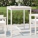 Table de jardin blanc 82,5x82,5x110 cm bois massif de pin - Photo n°2