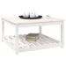 Table de jardin blanc 82,5x82,5x45 cm bois massif de pin - Photo n°4