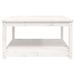 Table de jardin blanc 82,5x82,5x45 cm bois massif de pin - Photo n°6