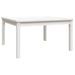 Table de jardin blanc 82,5x82,5x45 cm bois massif de pin - Photo n°1