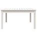 Table de jardin blanc 82,5x82,5x45 cm bois massif de pin - Photo n°5