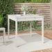 Table de jardin blanc 82,5x82,5x76 cm bois massif de pin - Photo n°1