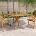 Table de jardin carrée 110x110x75 cm bois d'acacia solide - Photo n°1