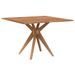 Table de jardin carrée 110x110x75 cm bois d'acacia solide - Photo n°5