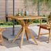 Table de jardin carrée 85x85x75 cm bois d'acacia solide - Photo n°1