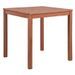 Table de jardin carrée acacia massif foncé Daiss 80 cm - Photo n°1