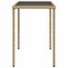 Table de jardin dessus en verre beige 115x54x74 cm poly rotin - Photo n°5