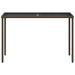 Table de jardin dessus en verre marron 115x54x74 cm poly rotin - Photo n°4