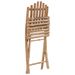 Table de jardin et 4 chaises pliables en bois de bambou Kindou - Photo n°7