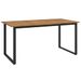 Table de jardin et pieds en forme de U 160x80x75 cm bois acacia - Photo n°1