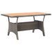 Table de jardin Gris 120x70x66 cm Bois d'acacia massif - Photo n°1
