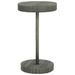 Table de jardin Gris 60,5x106 cm Résine tressée - Photo n°1