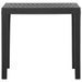 Table de jardin Gris 79x65x72 cm Plastique - Photo n°2