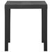 Table de jardin Gris 79x65x72 cm Plastique - Photo n°3