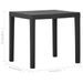 Table de jardin Gris 79x65x72 cm Plastique - Photo n°5