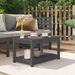 Table de jardin gris 82,5x50,5x45 cm bois massif de pin - Photo n°2