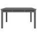 Table de jardin gris 82,5x82,5x45 cm bois massif de pin - Photo n°6