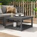 Table de jardin gris 82,5x82,5x45 cm bois massif de pin - Photo n°2