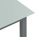 Table de jardin Gris clair 150x90x74 cm Aluminium et verre - Photo n°4