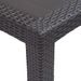 Table de jardin Marron 220x90x72 cm Plastique Aspect de rotin - Photo n°4