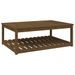 Table de jardin marron miel 121x82,5x45 cm bois massif de pin - Photo n°1