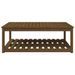 Table de jardin marron miel 121x82,5x45 cm bois massif de pin - Photo n°5