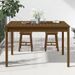 Table de jardin marron miel 121x82,5x76 cm bois massif de pin - Photo n°3