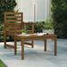 Table de jardin marron miel 82,5x50,5x45 cm bois massif de pin - Photo n°2