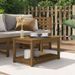 Table de jardin marron miel 82,5x50,5x45 cm bois massif de pin - Photo n°2