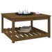 Table de jardin marron miel 82,5x82,5x45 cm bois massif de pin - Photo n°4