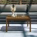 Table de jardin marron miel 82,5x82,5x45 cm bois massif de pin - Photo n°3