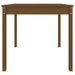 Table de jardin marron miel 82,5x82,5x76 cm bois massif de pin - Photo n°6