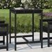 Table de jardin noir 82,5x82,5x110 cm bois massif de pin - Photo n°2