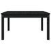 Table de jardin noir 82,5x82,5x45 cm bois massif de pin - Photo n°5