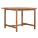 Table de jardin octogonale teck massif clair Ampiz 120 cm - Photo n°1