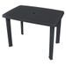 Table de jardin plastique anthracite Bouka 101 cm - Photo n°1