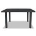 Table de jardin plastique anthracite Bouka 126 cm - Photo n°2