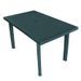 Table de jardin plastique vert Bouka 126 cm - Photo n°1