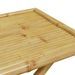 Table de jardin pliable 110x55x75 cm bambou - Photo n°7