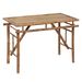 Table de jardin pliable 115x50x75 cm Bambou - Photo n°1