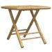 Table de jardin pliable 45x45x45 cm bambou - Photo n°1