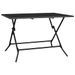 Table de jardin pliable anthracite 110x80x72 cm maille d'acier - Photo n°1