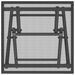 Table de jardin pliable anthracite 38x38x38 cm Treillis d'acier - Photo n°5
