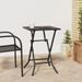 Table de jardin pliable anthracite 50x50x72 cm maille d'acier - Photo n°2