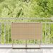 Table de jardin pliante beige 90 x 51 x 75 cm polyrotin - Photo n°3