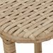 Table de jardin pliante beige 90 x 51 x 75 cm polyrotin - Photo n°9