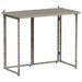 Table de jardin pliante gris 90 x 51 x 75 cm polyrotin - Photo n°2