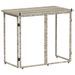 Table de jardin pliante gris clair 90 x 51 x 75 cm polyrotin - Photo n°6