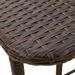 Table de jardin pliante marron 90 x 51 x 75 cm polyrotin - Photo n°9